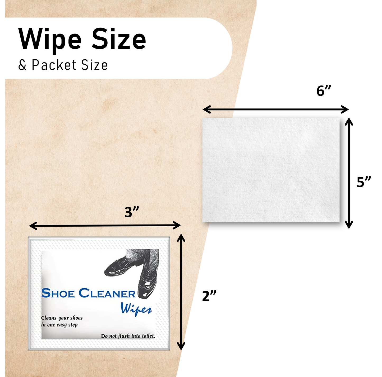 Diamond Wipes Shoe Shine Wipes Individual Wrapped
