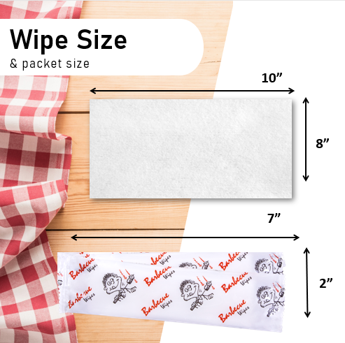 Diamond Wipes BBQ Pre-Moistened Hand Wipes Individual Wrapped