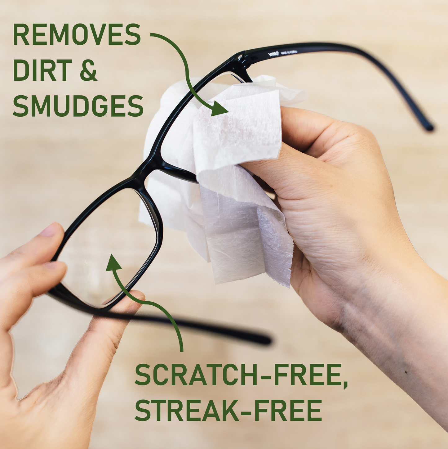 HandyClean Lens Cleaning Wipes Individually Wrapped