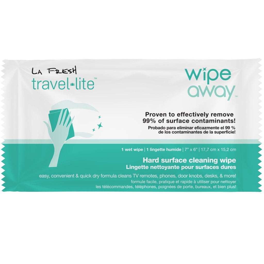 LA Fresh® Travel Lite™
WipeAway™ Hard Surface Cleaning Wipes 1200 count/ case