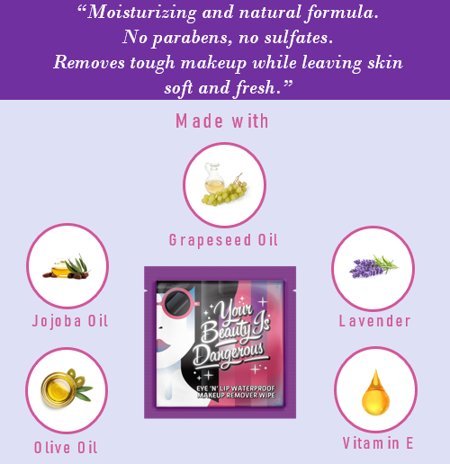 LA Fresh Waterproof Makeup Remover Wipes Individual Wrapped