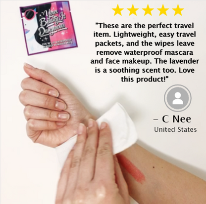 LA Fresh Waterproof Makeup Remover Wipes Individual Wrapped
