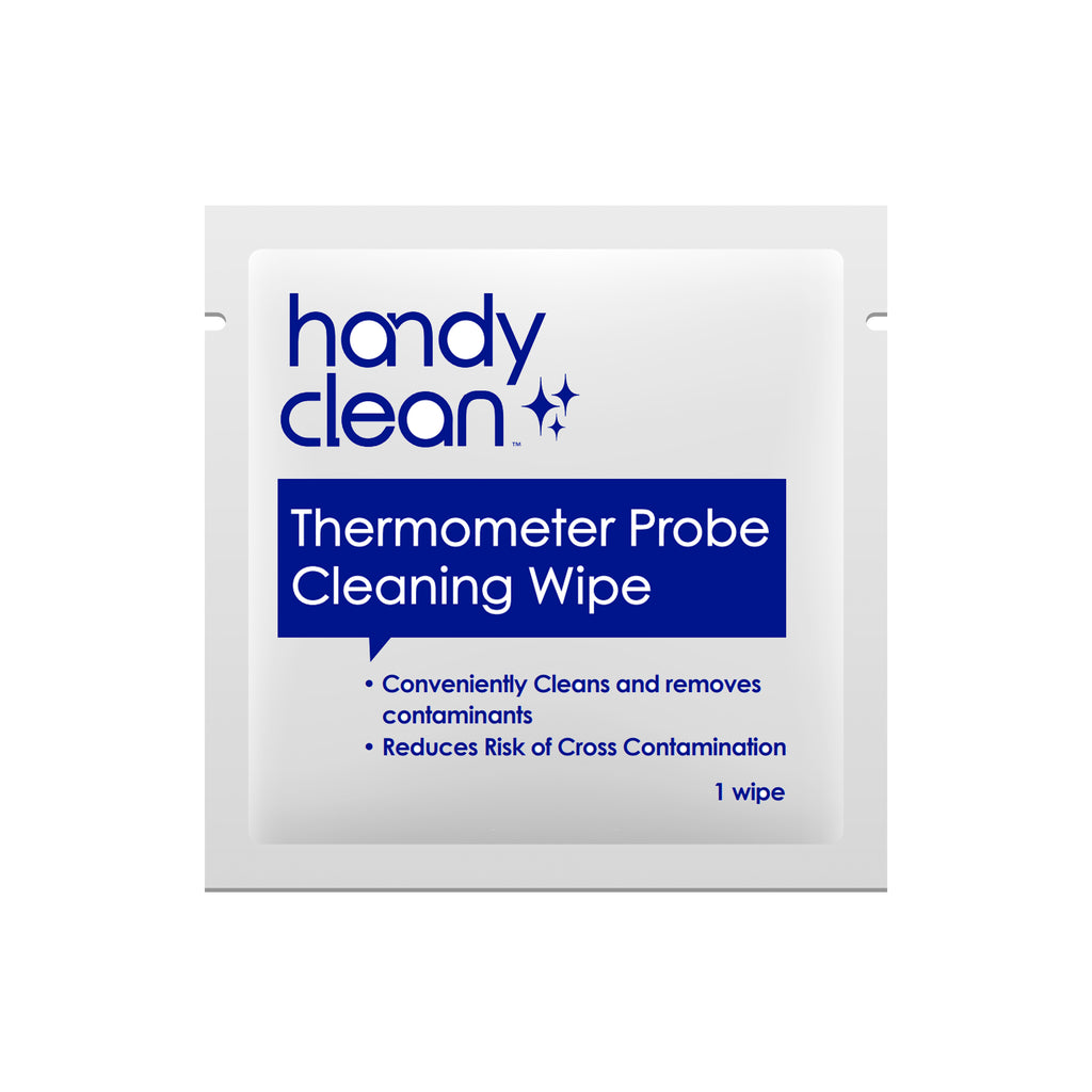 HandyClean Thermometer Probe Wipes Individual Wrapped