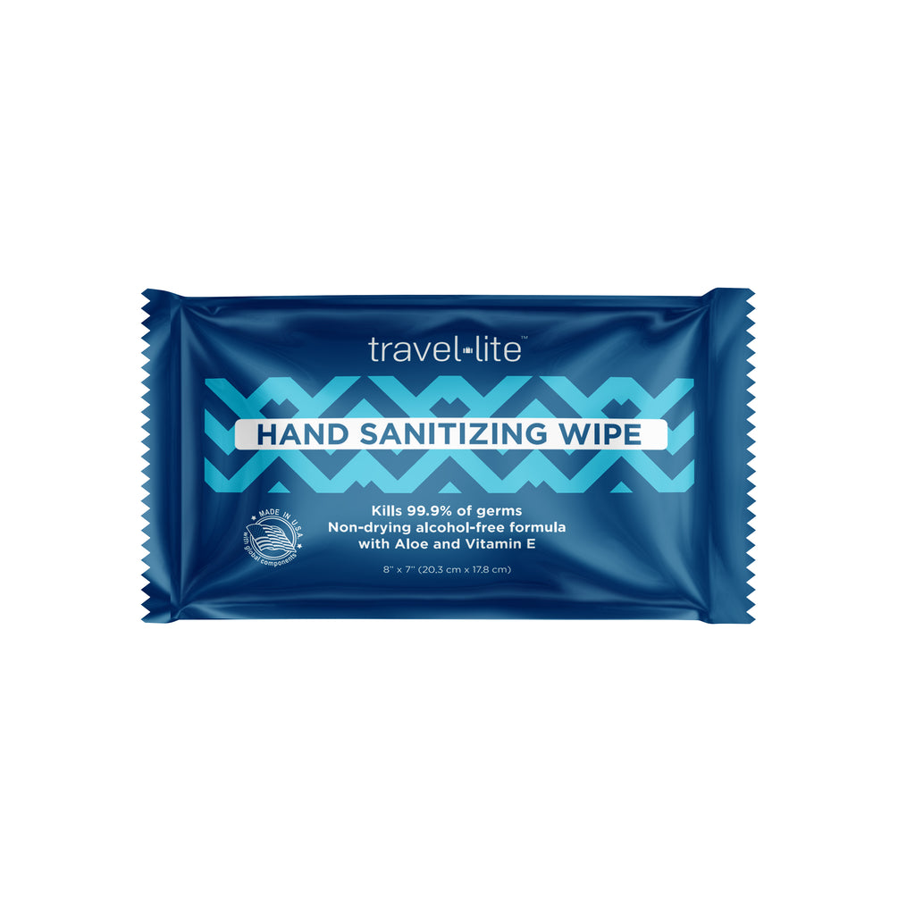 Travel Lite Alcohol-Free Hand Sanitizing Wipes Individual Wrapped