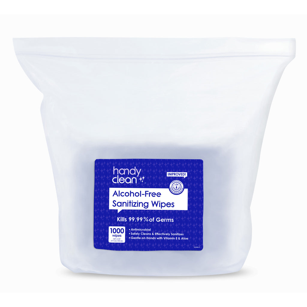 HandyClean Alcohol-Free Hand Sanitizing Wipes 1000 ct Jumbo Roll